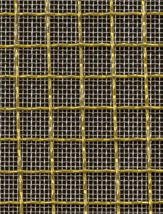 Crimped mesh 2 X 1 10X10 BRASS1.2 SQUARESTAINLESS STEELmesh cut to size