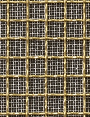 Crimped mesh 2 X 1 10X10 BRASS1.5 SQUARESTAINLESS STEELmesh cut to size